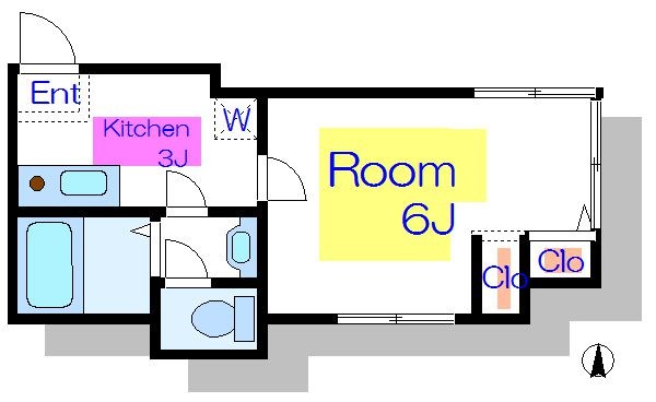 ハウストーカン 203号室 間取り