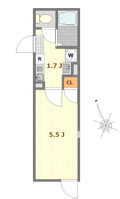 リベルテ平井 間取り図