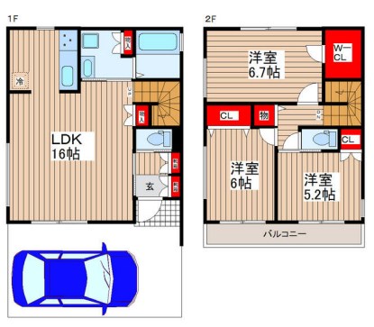 Glad Clan C棟 間取り図