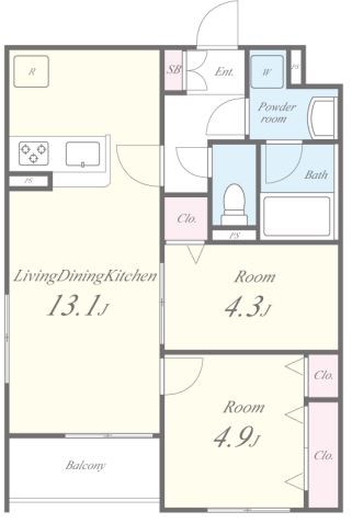 グランデール・リーリエ 間取り