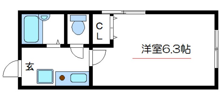 フローラ東小岩 間取り図