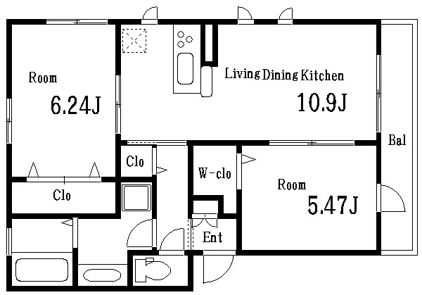エクセレント立花  間取り