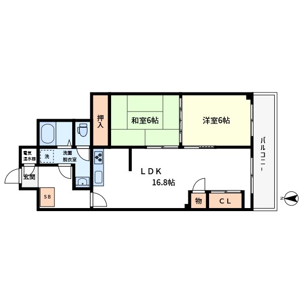 ニューハウス西葛西 405号室 間取り