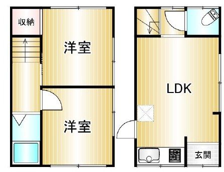 東大島貸家 間取り