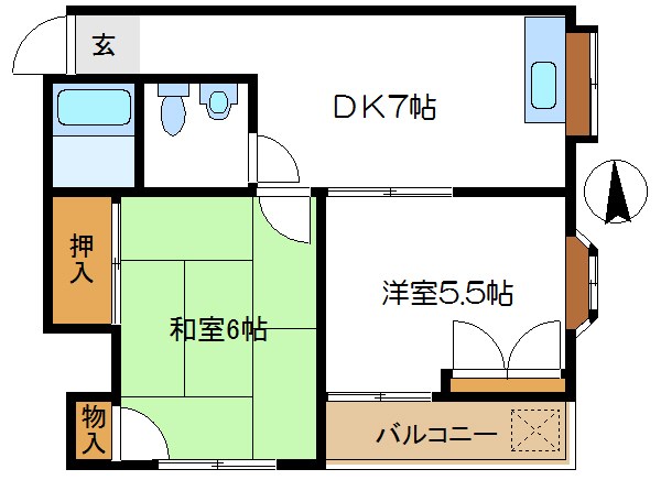 ハイツサンクレール 間取り