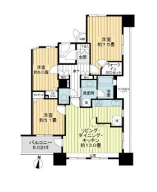 イトーピア大島ステーションコート 間取り図