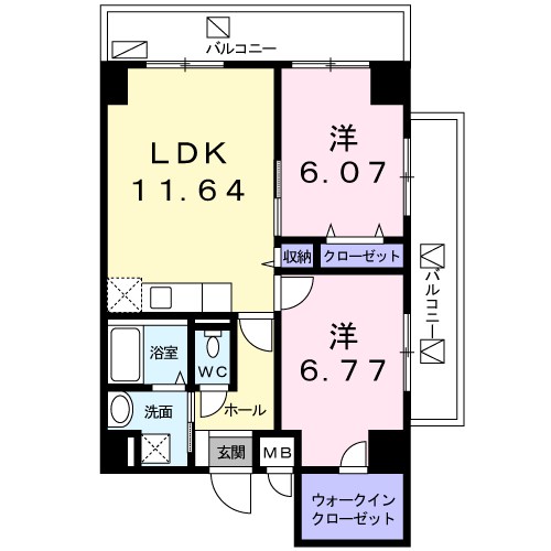 リバティーズＳＡＧＡ.Ⅱ 間取り図