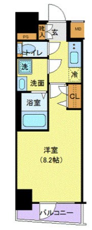 ジェノヴィア田端Ⅱグリーンヴェール 間取り