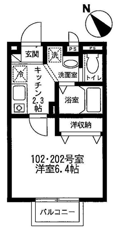 ラ・フルールＦ 間取り図