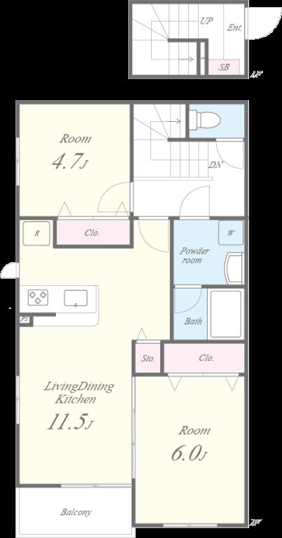 ラ　フィーグⅠ 間取り図