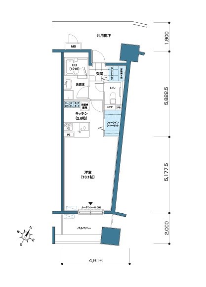 ロイヤルパークスシーサー南千住 間取り図