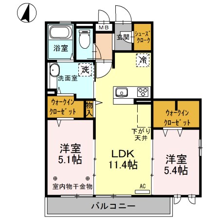 Linx Park Side(リンクスパークサイド)   201号室 間取り