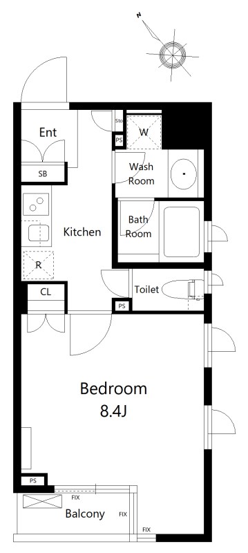 クオリア銀座三丁目 間取り図