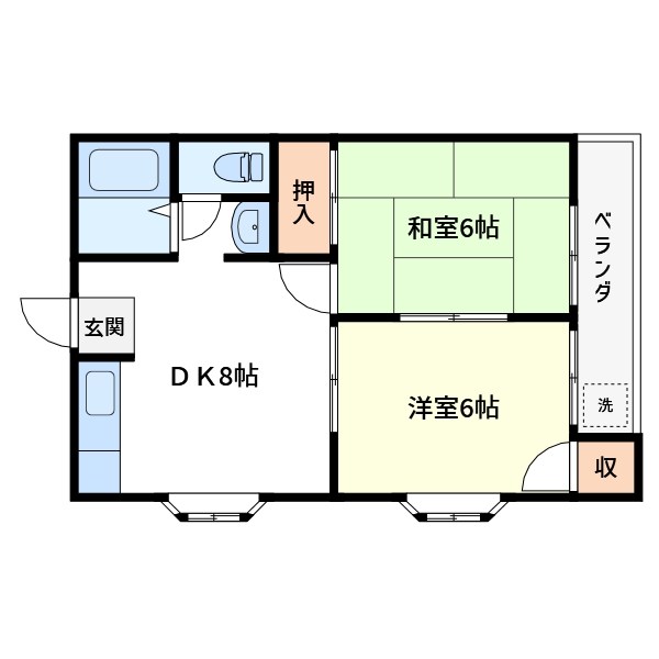 ライフ小島 間取り図