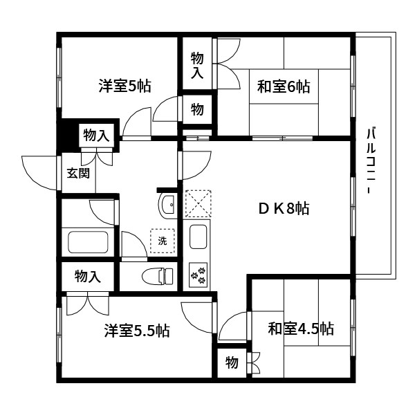 ヴィラエクセル東新小岩 間取り図