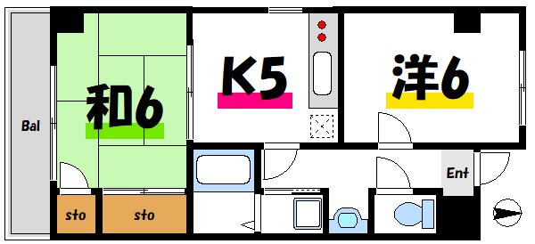 ベラルーサ１３番館 間取り図