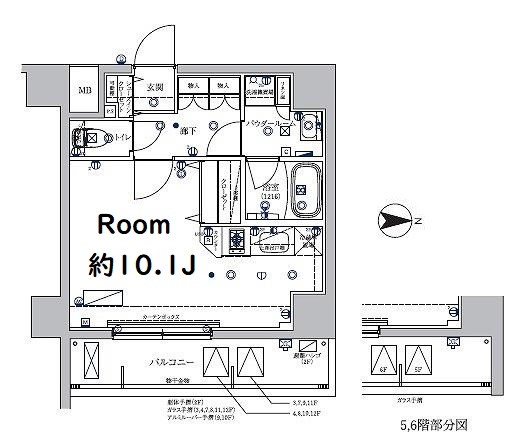 RELUXIA千住大橋  間取り