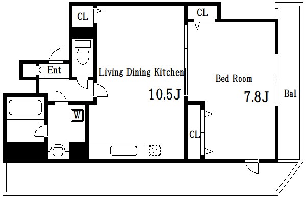 サンパティークナカムラ  間取り図