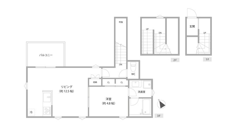 トリアーディSELENE亀戸 間取り図