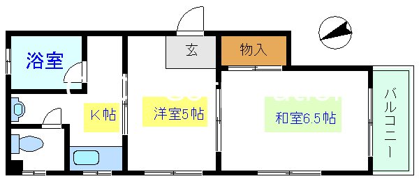 干場コーポ 間取り図