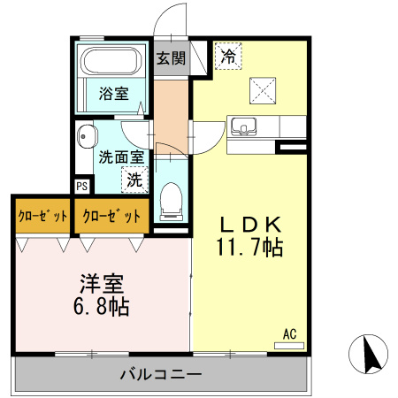 クレール扇  間取り