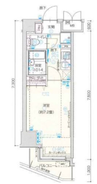 ヴェルト西大島グラーセ 間取り図