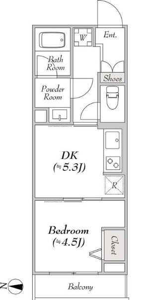 LUMIEC　un　TOYOCHO（ルミークアン東陽町） 間取り図