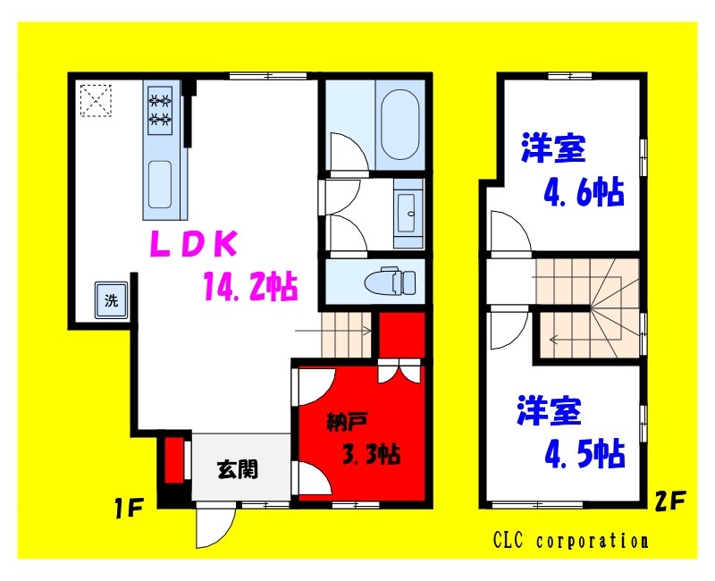 BOW！HOUSE　B棟 間取り