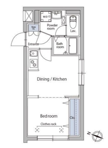 アトリオフラッツ菊川 間取り図