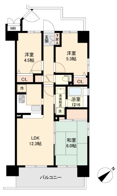 ＲＪＲリクロス立石 間取り