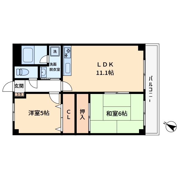 エバーグリーン 間取り図