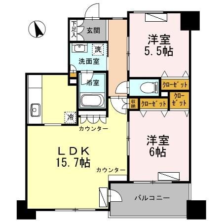 カスタリア荒川  間取り図