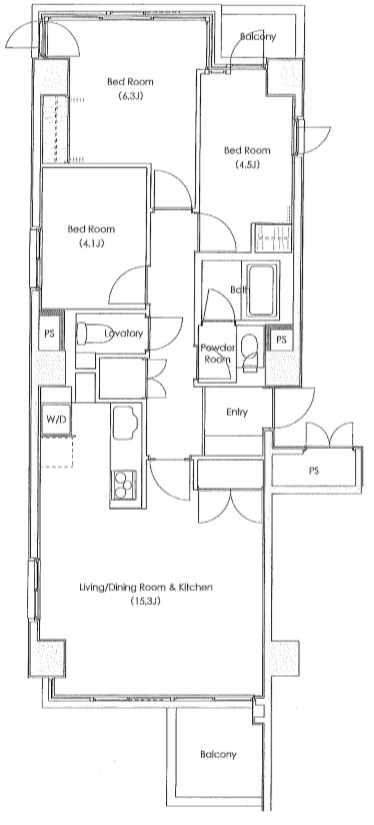 ＬＡＮＡＩ　1521 間取り図