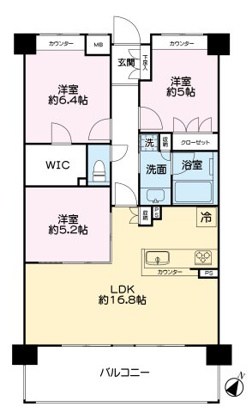ル・アール新小岩 間取り