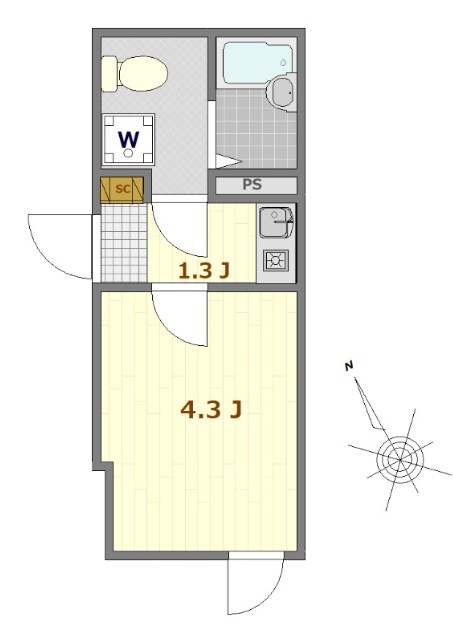 リベルテ平井 間取り図