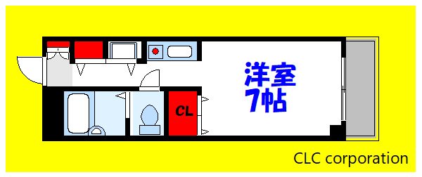 メゾンドール旭 402号室 間取り