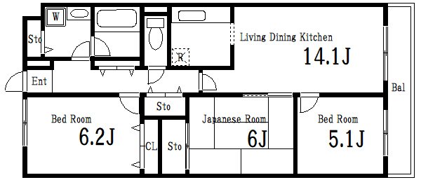 ベルグランデ 間取り図