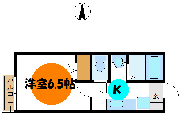 アーカスＫ　Ⅵ 間取り図