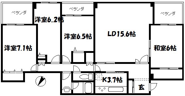 グランドコート 間取り図