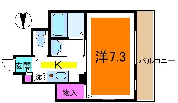 カーサコリーヌ２ 間取り図