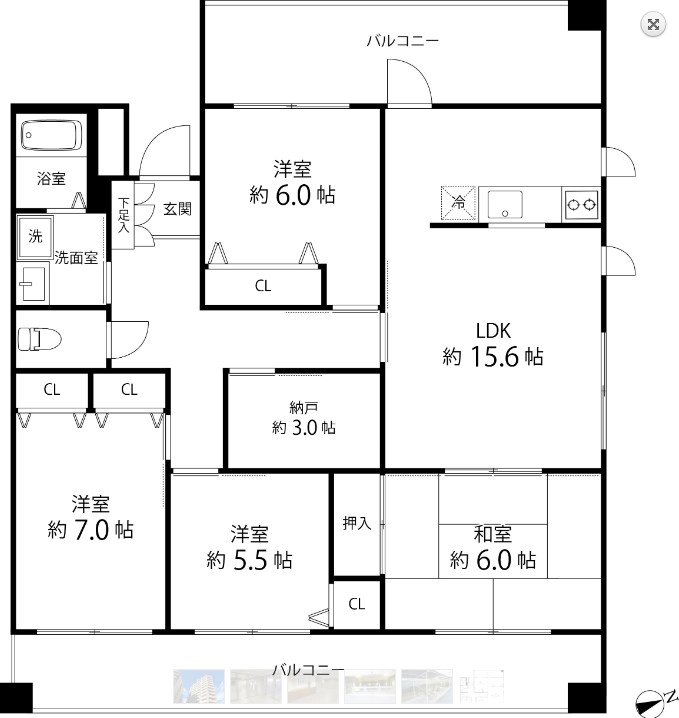 Ｔ&amp;rsquo;ｓ　ｇａｒｄｅｎ東陽町  間取り図