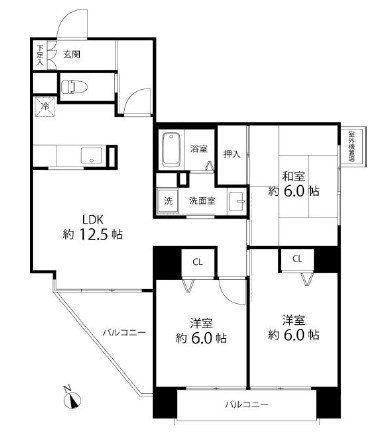 Ｔ&amp;rsquo;ｓ　ｇａｒｄｅｎ東陽町  間取り図
