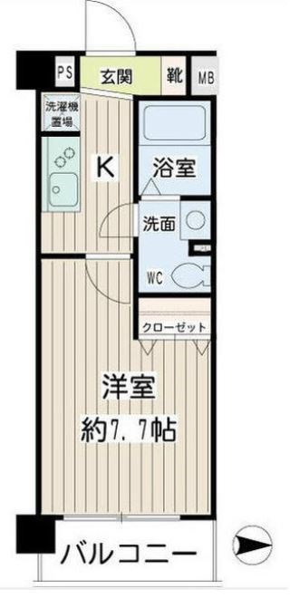 ムエット菊川 間取り図