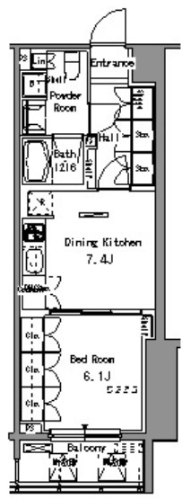 パークアクシス東陽町  間取り図
