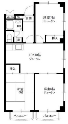 東和コーポ  間取り図