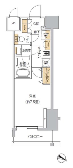 リビオメゾン南砂町 間取り図