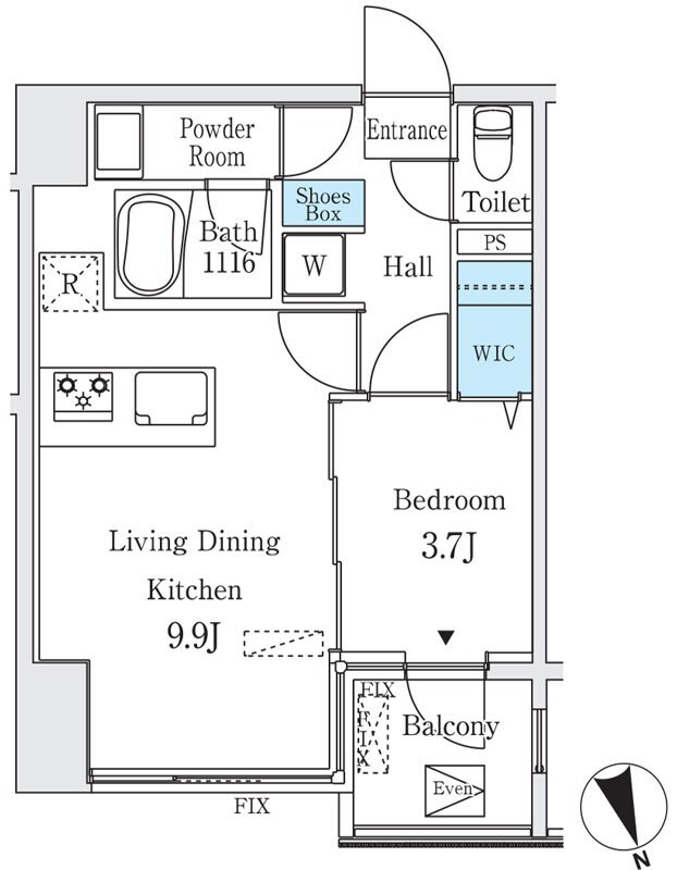 コージーコート谷中 間取り