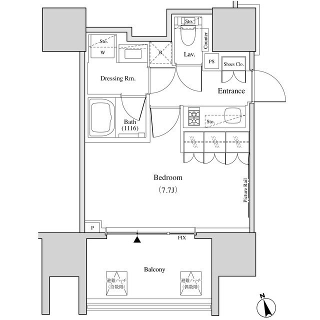 ザ・パークハビオ北千住 間取り