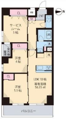 コルザＫⅡ 間取り図