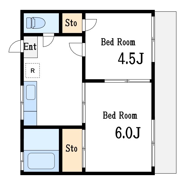 根本ハイツ 間取り図